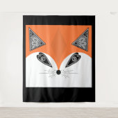 Patchwork Fox, applique Fox, Fox, kinderen Wandkleed (Voorkant)