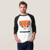 Patchwork Fox, applique Fox, Fox T-shirt (Voorkant volledig)