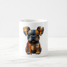 Patchwork Franse Bulldog Mok