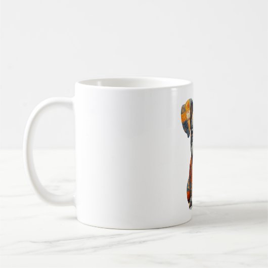 Patchwork Franse Bulldog Mok (Links)