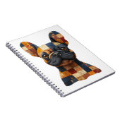 Patchwork Franse Bulldog Notitieboek (Rechterzijde)