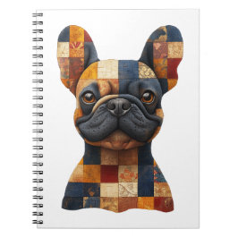 Patchwork Franse Bulldog Notitieboek