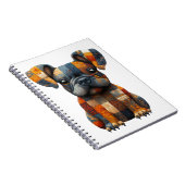 Patchwork Franse Bulldog Notitieboek (Rechterzijde)