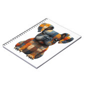 Patchwork Franse Bulldog Notitieboek (Linkerzijde)