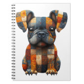 Patchwork Franse Bulldog Notitieboek (Voorkant)