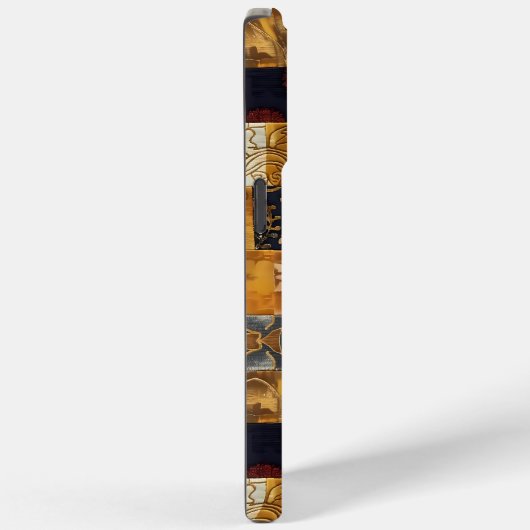 Patchwork Fusion Harmony – Rustieke moderne kunst Case-Mate iPhone Case (Achterkant / Rechts)
