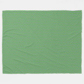 Patchwork Gabon Vlag Patroon Fleece Deken (Voorkant (Horizontaal))