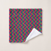 Patchwork Gambia Vlag Patroon Bad Handdoek (Wasdoekje)