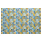 Patchwork Geel en blauw Stof (Yard (91,4 cm))