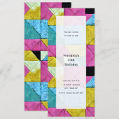 Patchwork Geïnspireerd Algemeen Feest voor alle Ge Kaart (Voorkant / Achterkant)