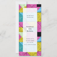 Patchwork geïnspireerd generiek feest voor alle do