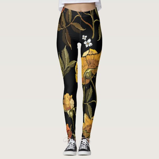 Patchwork Gentle: Handtekening ontwerp Leggings (Voorkant)