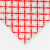 Patchwork Georgia Vlag Patroon Fleece Deken (Hoek)