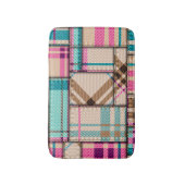 Patchwork geruite,  naadloze achtergrond. badmat (Voorkant Verticaal)