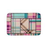 Patchwork geruite, naadloze achtergrond. badmat (Voorkant)