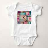 Patchwork geruite, naadloze achtergrond. romper (Voorkant)