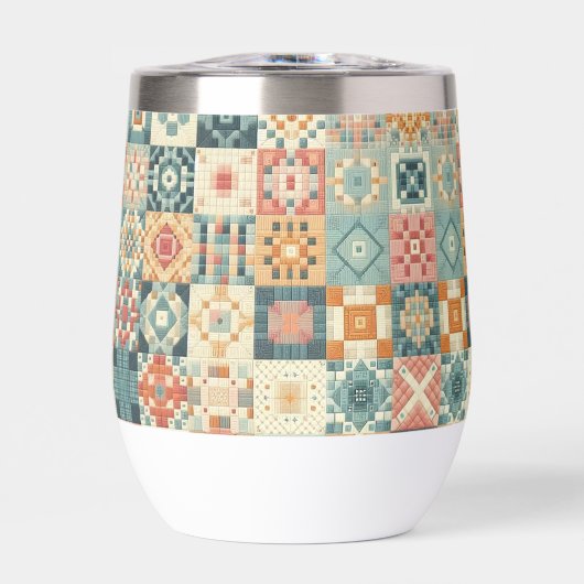 , patchwork gewatteerde look (Voorkant)