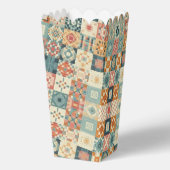 , patchwork gewatteerde look bedankdoosjes (Achterkant)