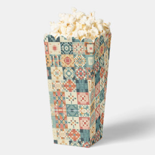 , patchwork gewatteerde look bedankdoosjes