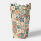 , patchwork gewatteerde look bedankdoosjes (Voorkant)