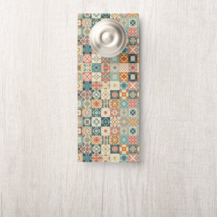 , patchwork gewatteerde look deurhanger