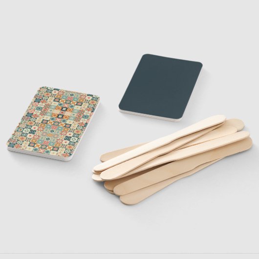 , patchwork gewatteerde look handwaaier (Niet-gemonteerd)