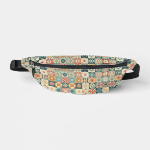 , patchwork gewatteerde look heuptasje