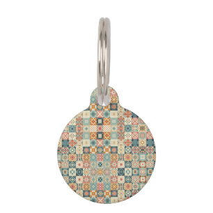 , patchwork gewatteerde look huisdierpenning