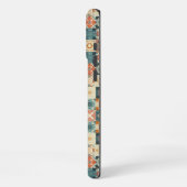 , patchwork gewatteerde look iPhone hoesje (Linkerkant)