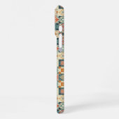 , patchwork gewatteerde look iPhone hoesje (Linkerkant)