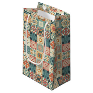 , patchwork gewatteerde look klein cadeauzakje