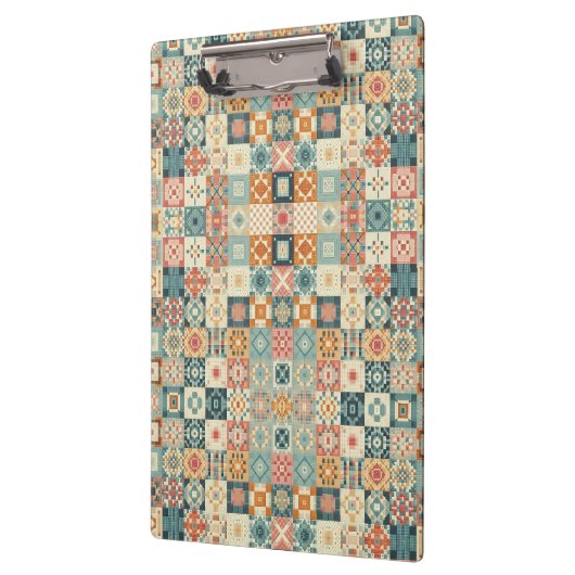 , patchwork gewatteerde look klembord (Links)
