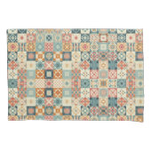 , patchwork gewatteerde look kussensloop (Voorkant)