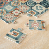 , patchwork gewatteerde look legpuzzel (Zijkant)