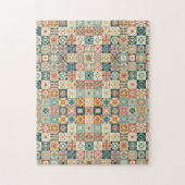 , patchwork gewatteerde look legpuzzel (Verticaal)