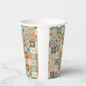, patchwork gewatteerde look papieren bekers (Rechts)