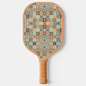 , patchwork gewatteerde look pickleball paddle (Voorkant)