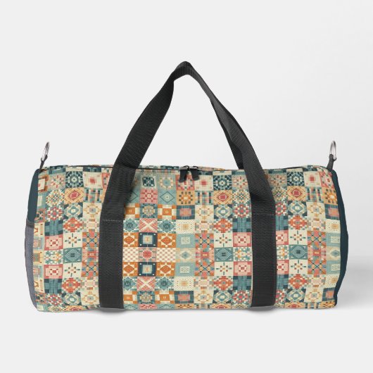 , patchwork gewatteerde look plunjezak (Achterkant)