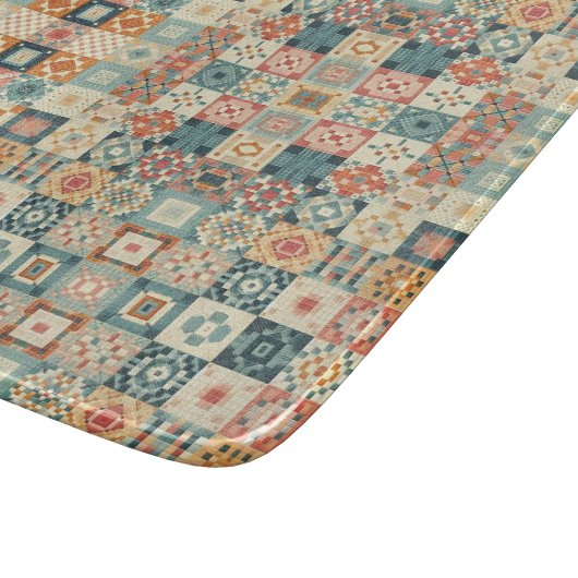 , patchwork gewatteerde look snijplank (Hoek)