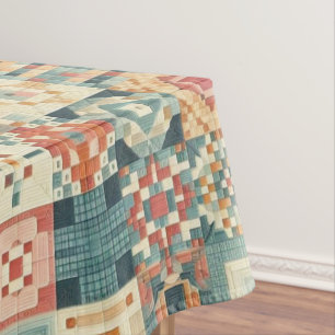 , patchwork gewatteerde look tafelkleed