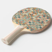 , patchwork gewatteerde look tafeltennisbatje (Voorkant Gekanteld)