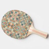 , patchwork gewatteerde look tafeltennisbatje (Zijkant)