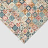 , patchwork gewatteerde look tissuepapier (Detail)