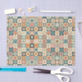, patchwork gewatteerde look tissuepapier (Craft)