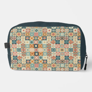 , patchwork gewatteerde look toilettasje