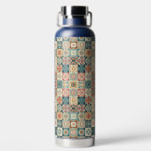 , patchwork gewatteerde look waterfles (Achterkant)