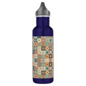 , patchwork gewatteerde look waterfles  (Links)