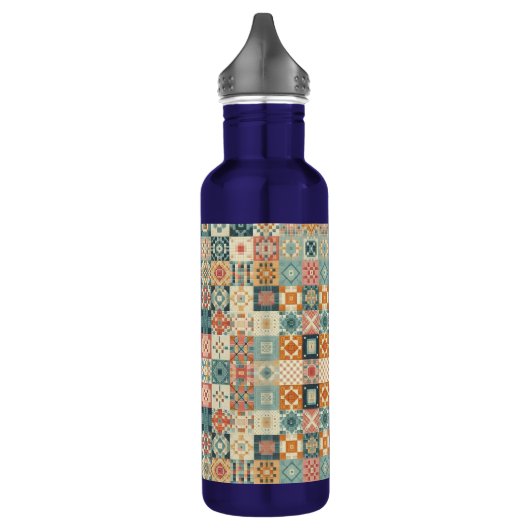 , patchwork gewatteerde look waterfles (Links)