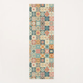, patchwork gewatteerde look yogamat (Voorkant)