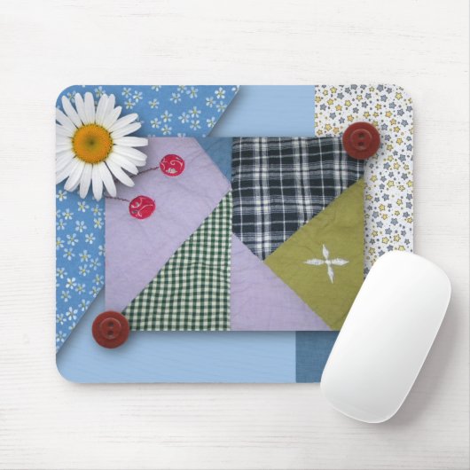 Patchwork gewatteerde mousepad muismat (Met muis)